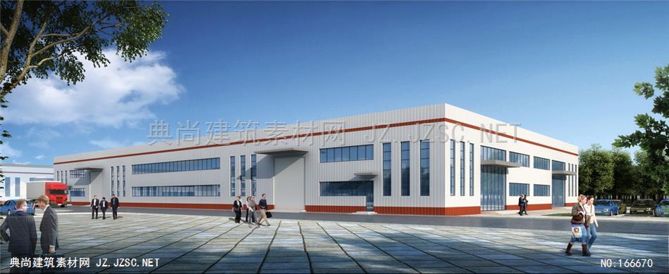厂房效果图lhy20181225透视05pan副本工厂厂房设计效果图外观立面厂房方案