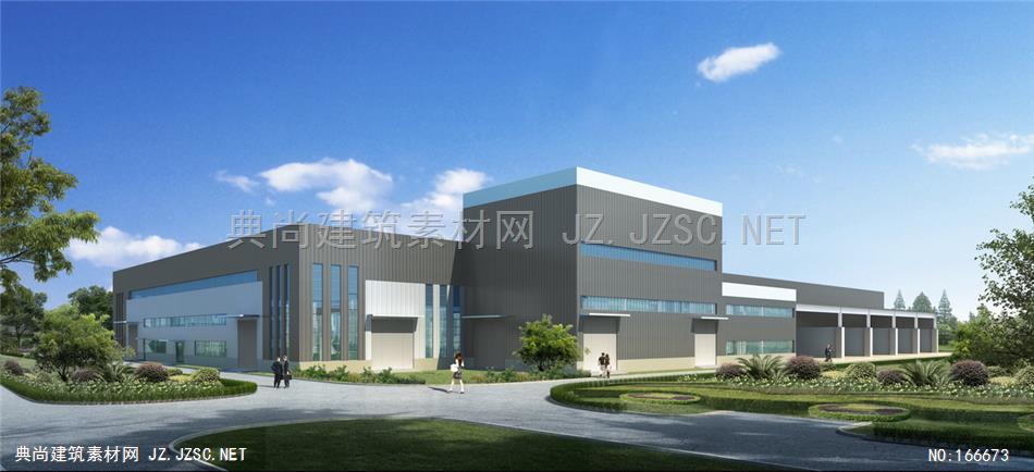 厂房效果图lhy201812151厂房北透视LZ副本工厂厂房设计效果图外观立面厂房方案