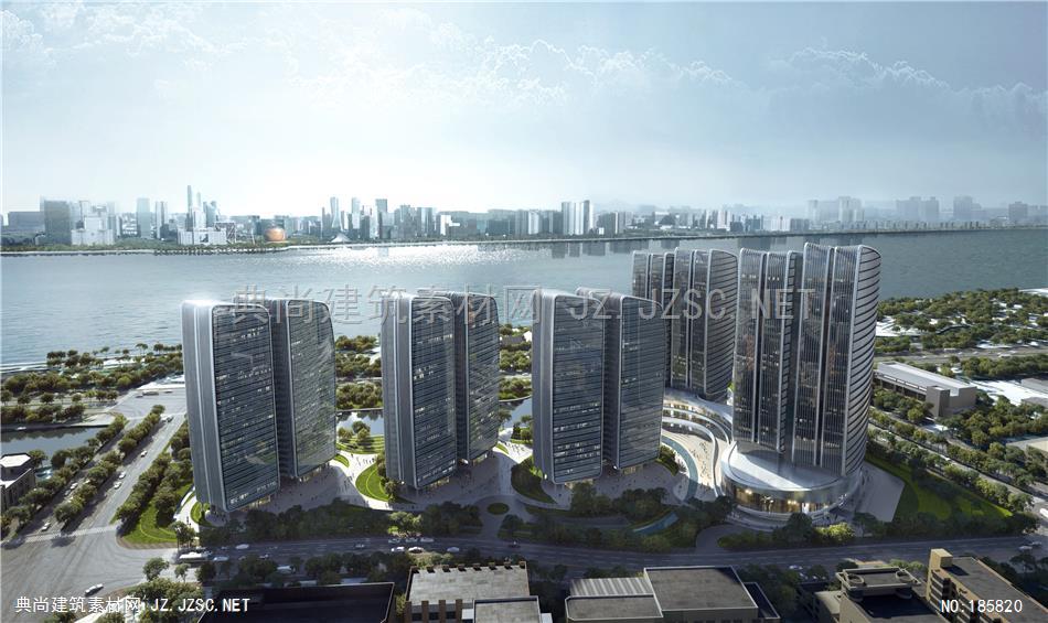 鸟瞰规划效果图2019-01-07-北京凯达-杭州产融世纪城项目-C01