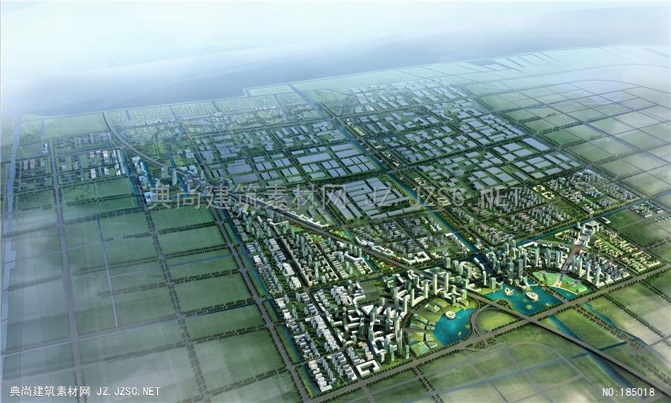 鸟瞰规划效果图20-阿特金斯-杭州江东规划修改下沙规划大鸟瞰