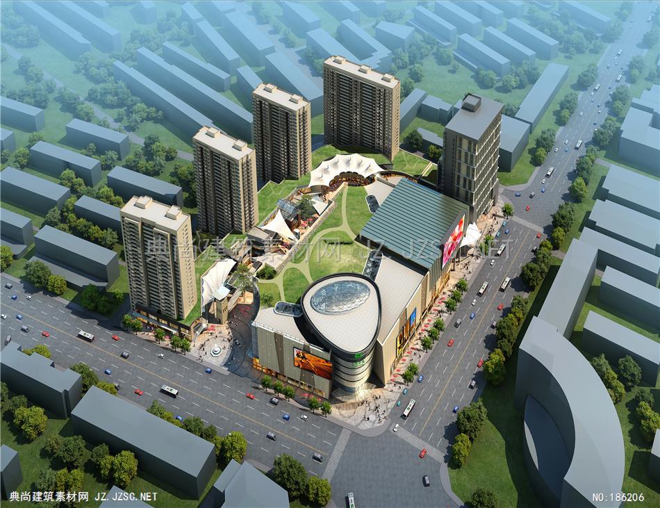 中国建筑-大商5建筑效果图