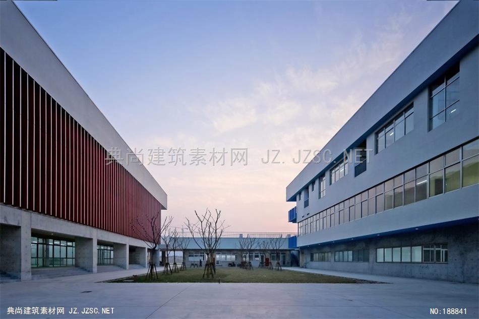 -学校建筑效果图广场Square-960x640